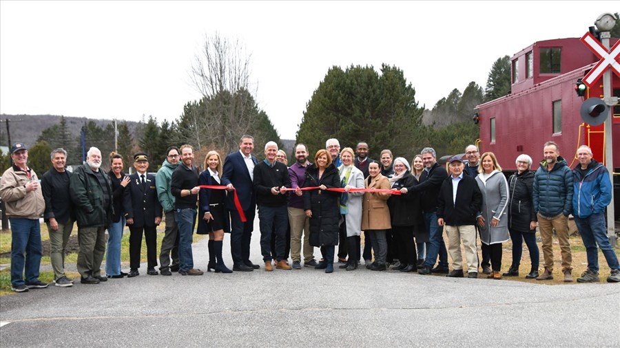 Inauguration du dernier 15 km du parc linéaire le P’tit Train du Nord