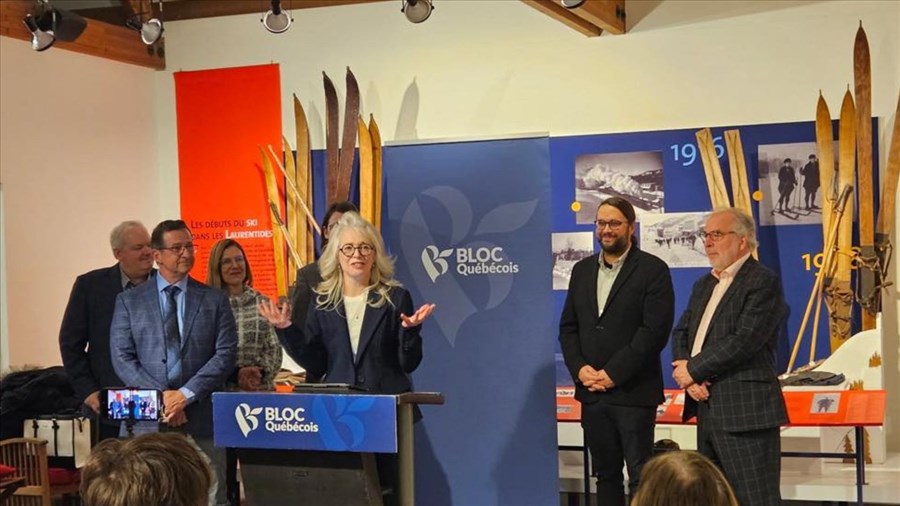 Le Bloc Québécois présente sa candidate pour Les Pays-d’en-Haut